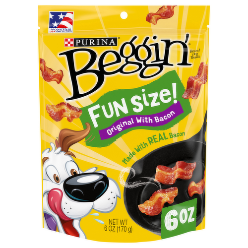 Purina Beggin’ Fun Size Original Bacon Flavor Dog Treats