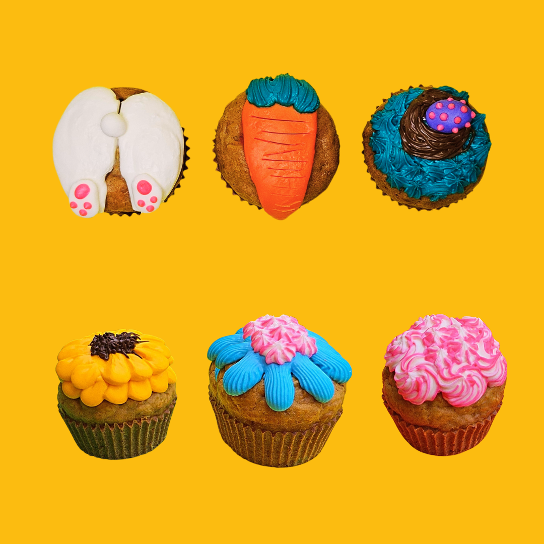 Dog Easter Pupcake (6 piece set )