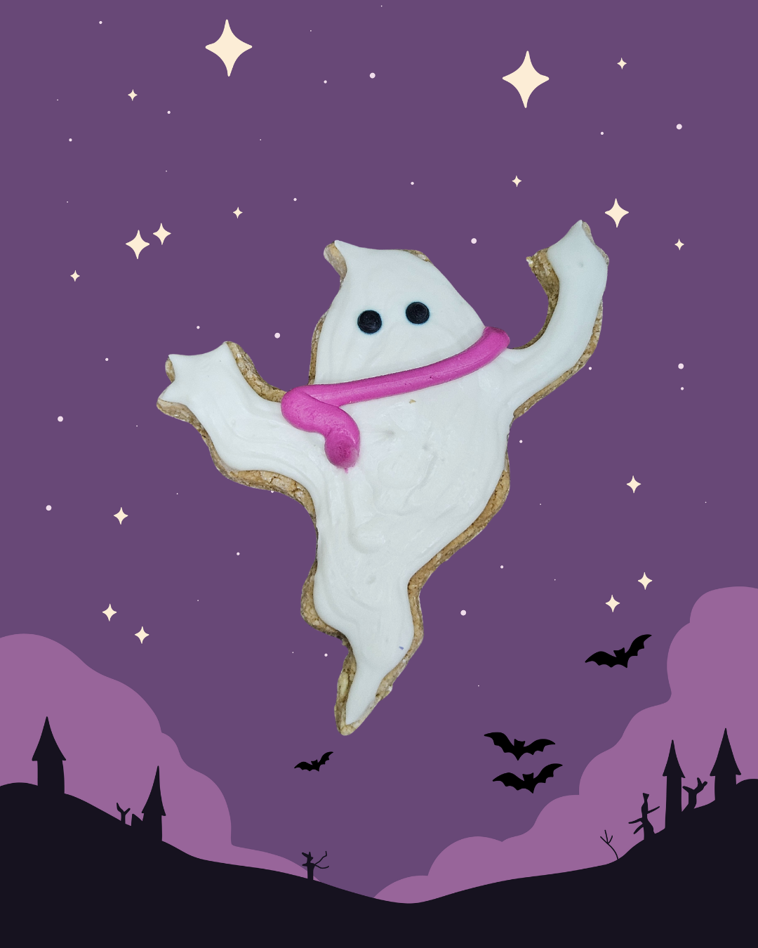 halloween theme  dog cookies ( set of six )