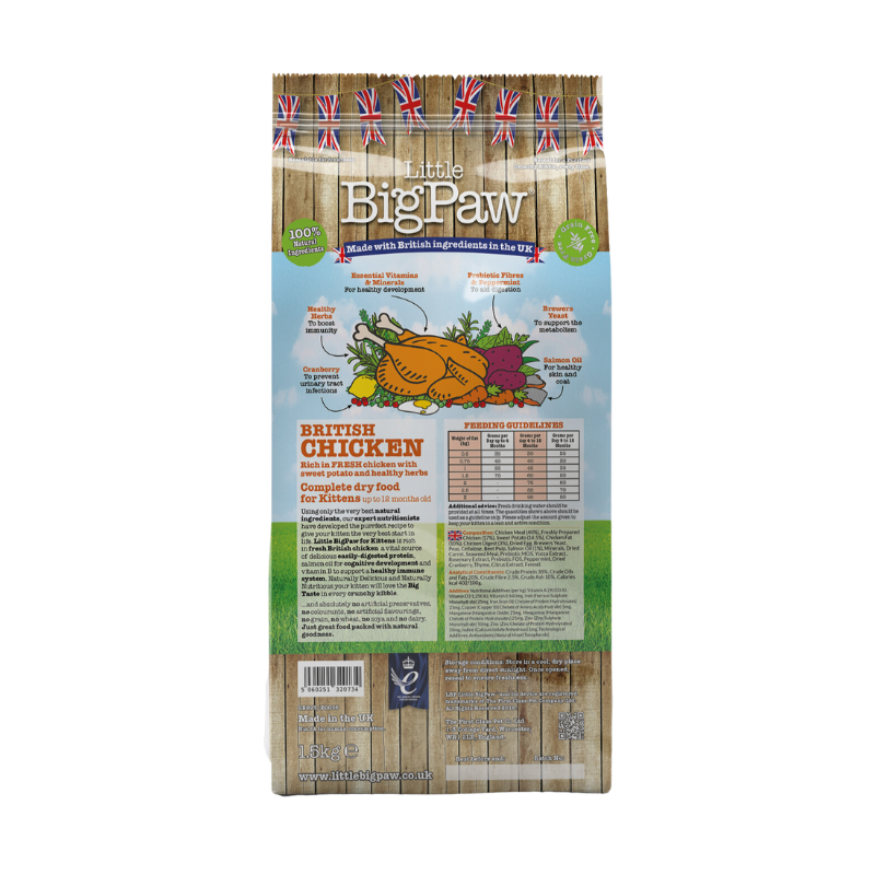 British Chicken Complete dry food for Kittens