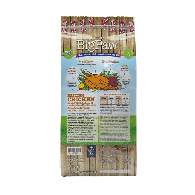 British Chicken Complete dry food for Adult Cats