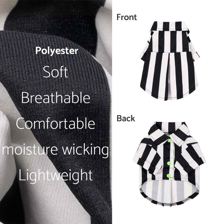 Fitwarm Spooky Striped Dog Shirt