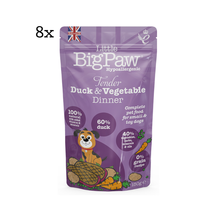 Little Big Paw Tender Duck & Vegetable Dinner Wet Food for Small Breed Dogs