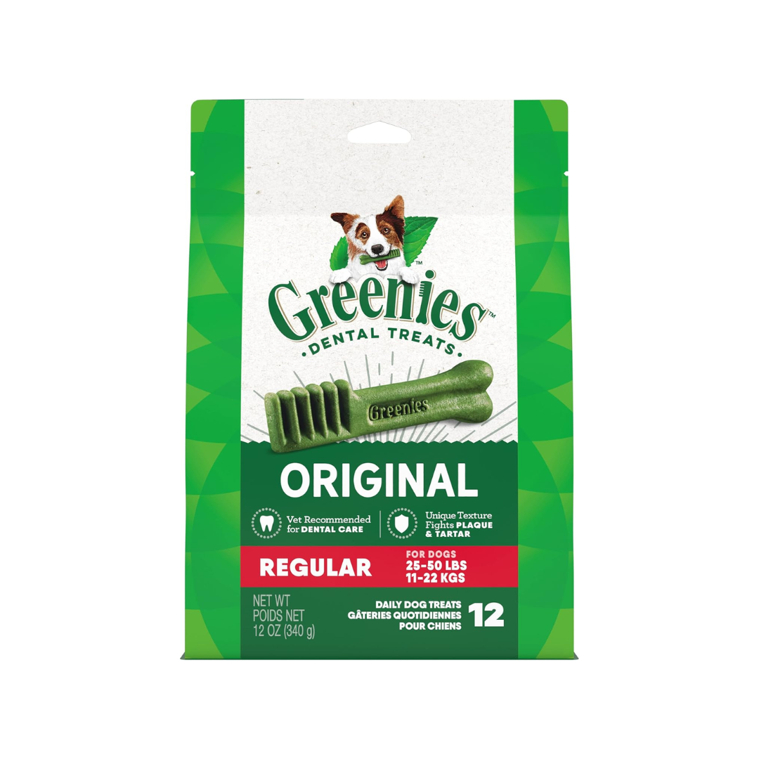 Greenies Dog Dental Chews Regular Size Dog Snacks