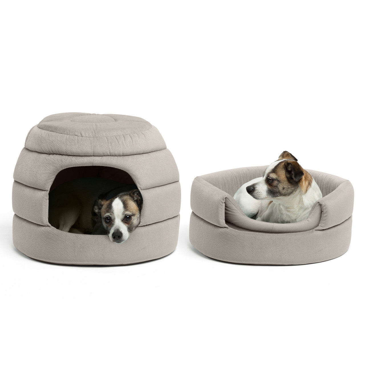 2-in-1 Honeycomb Ilan Hut Cuddler Cat and Dog Bed, Regular