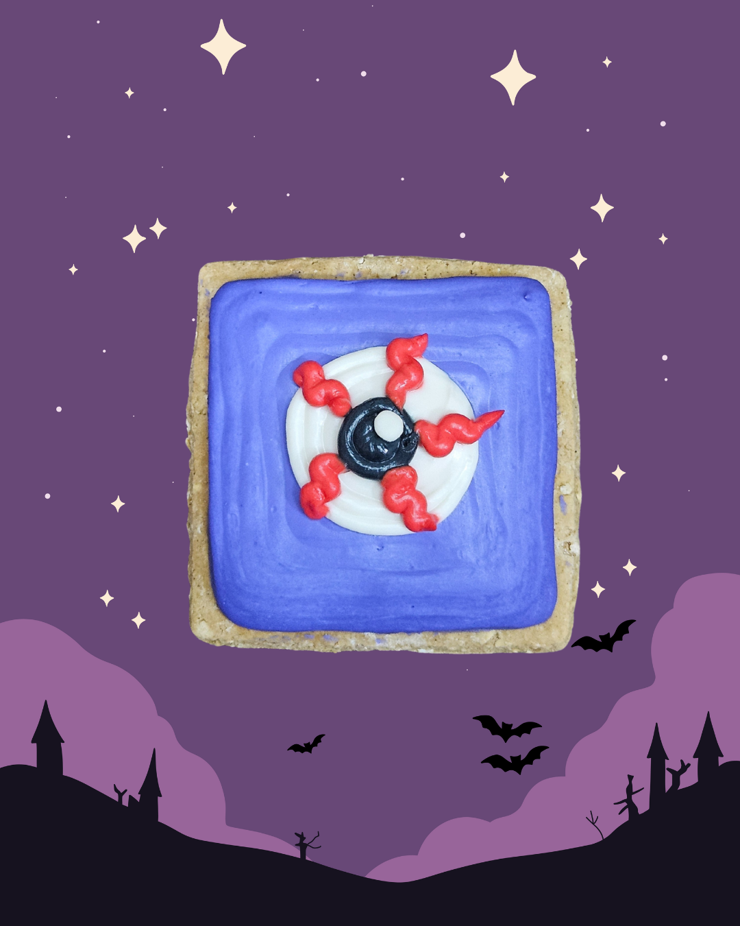 halloween theme  dog cookies ( set of six )