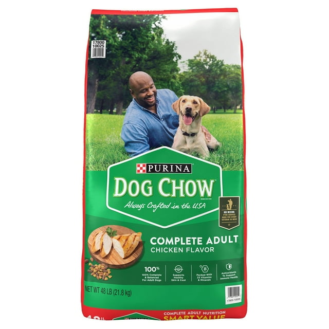 Purina Dog Chow Chicken Flavor Dry Dog Food Complete Adult