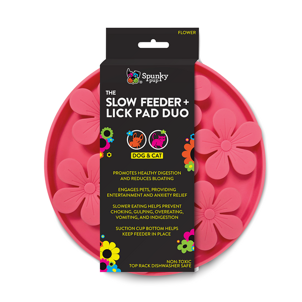 Spunky Pup Slow Feeder - Lick Pad Combo