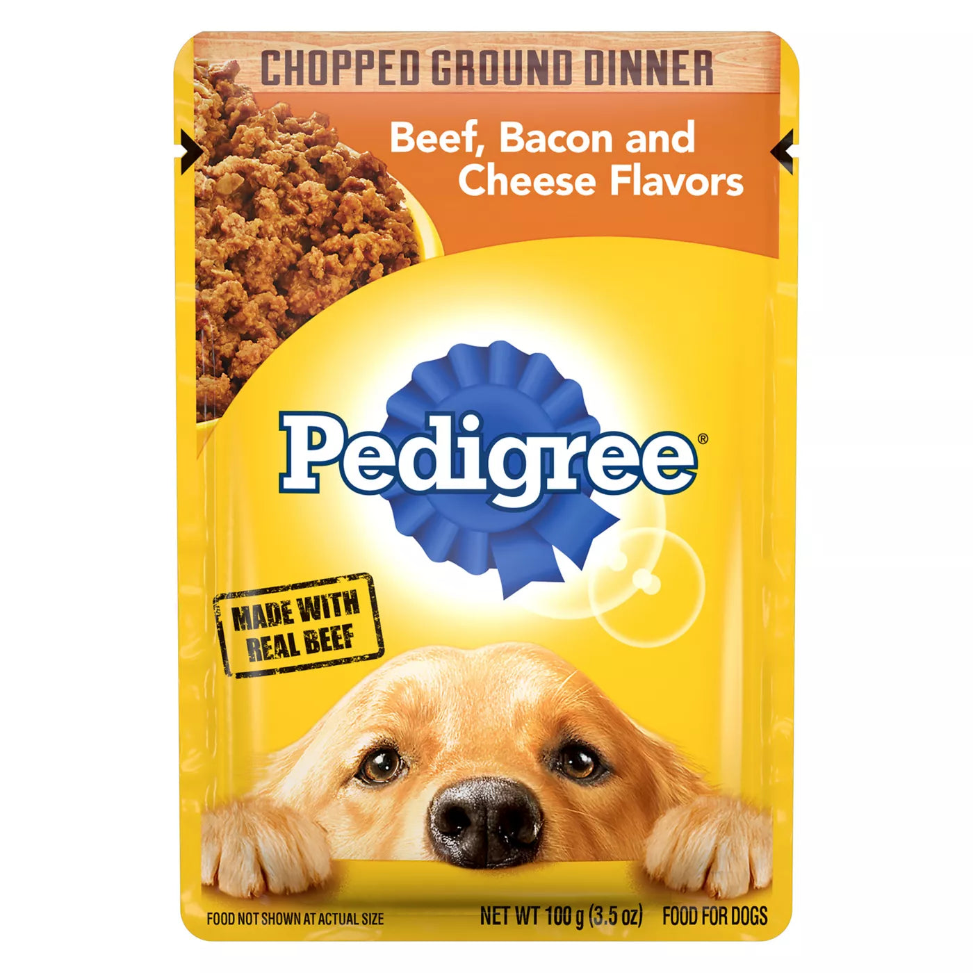 PEDIGREE® Wet Dog Food Chopped Ground Dinner Beef, Bacon and Cheese Flavor