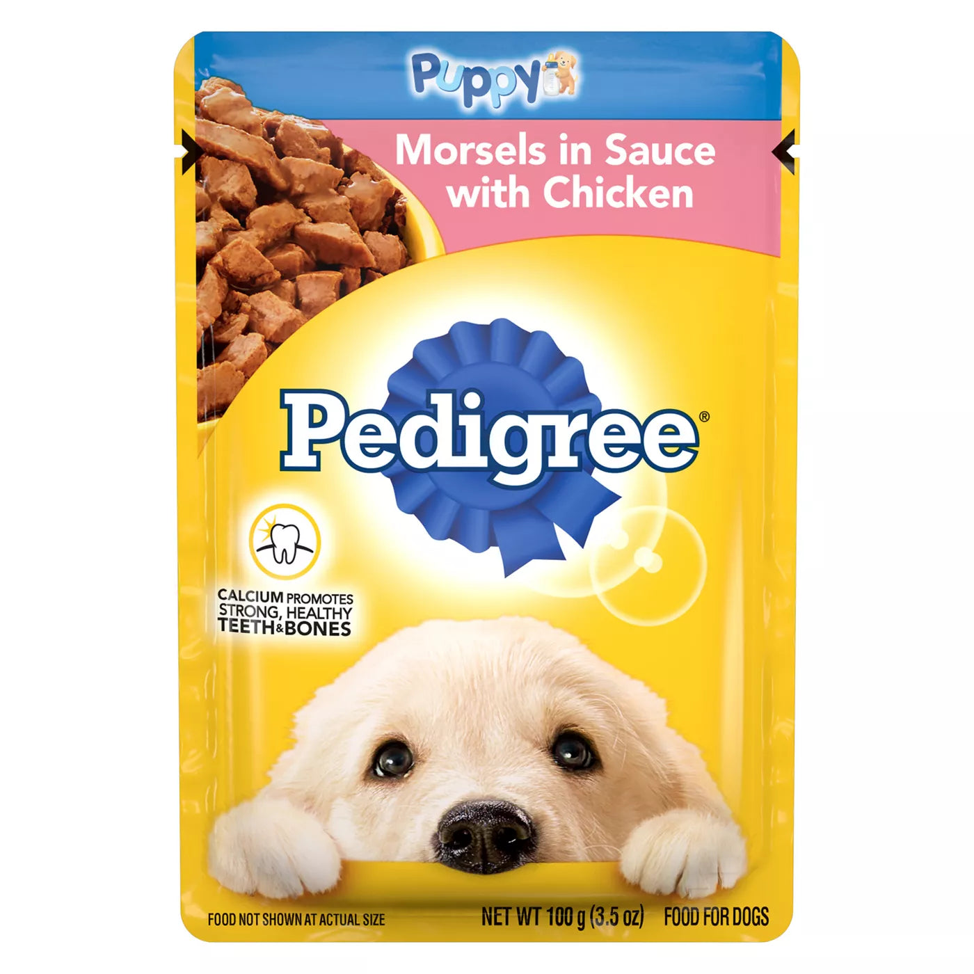 PEDIGREE® Wet Dog Food Puppy Morsels in Sauce with Chicken
