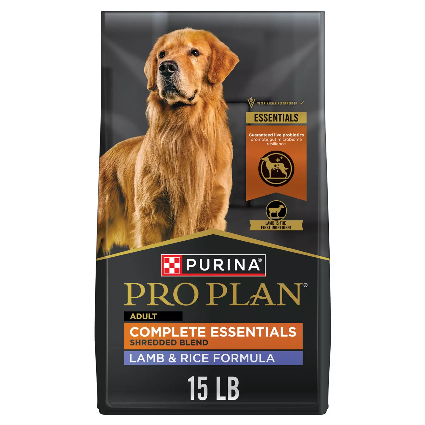 Purina Pro Plan Complete Essentials Dry Dog Food Shredded Blend for Adults