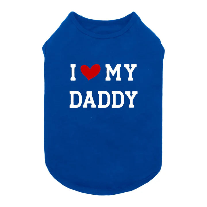 Fitwarm I Love My Daddy Dog Shirt