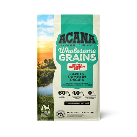 Acana Wholesome Grains Lamb & Pumpkin Recipe Limited Ingredient Diet