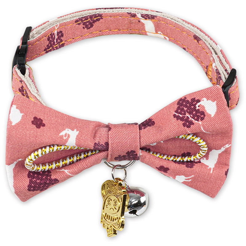 Touchcat ® Glampurr Elegant Fashion Cat Collar with large Bowtie and Bell Charm
