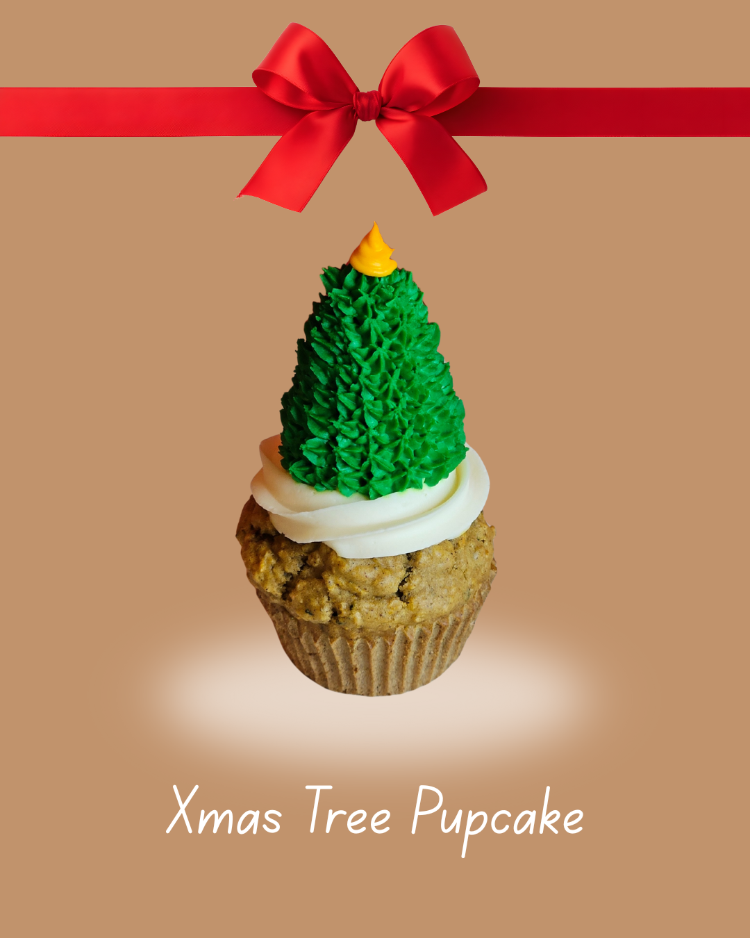 Oatmeal Christmas Pupcakes.