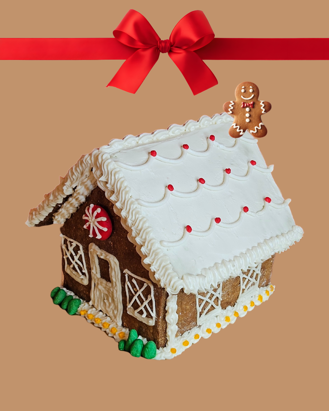 Oatmeal Gingerbread Cookie House.