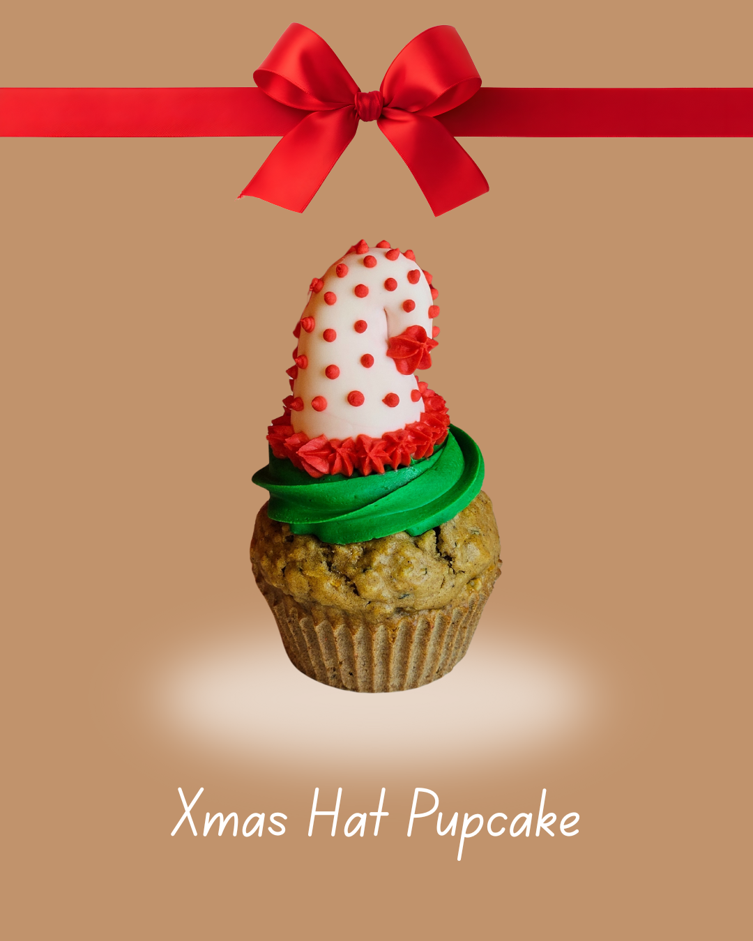 Oatmeal Christmas Pupcakes.