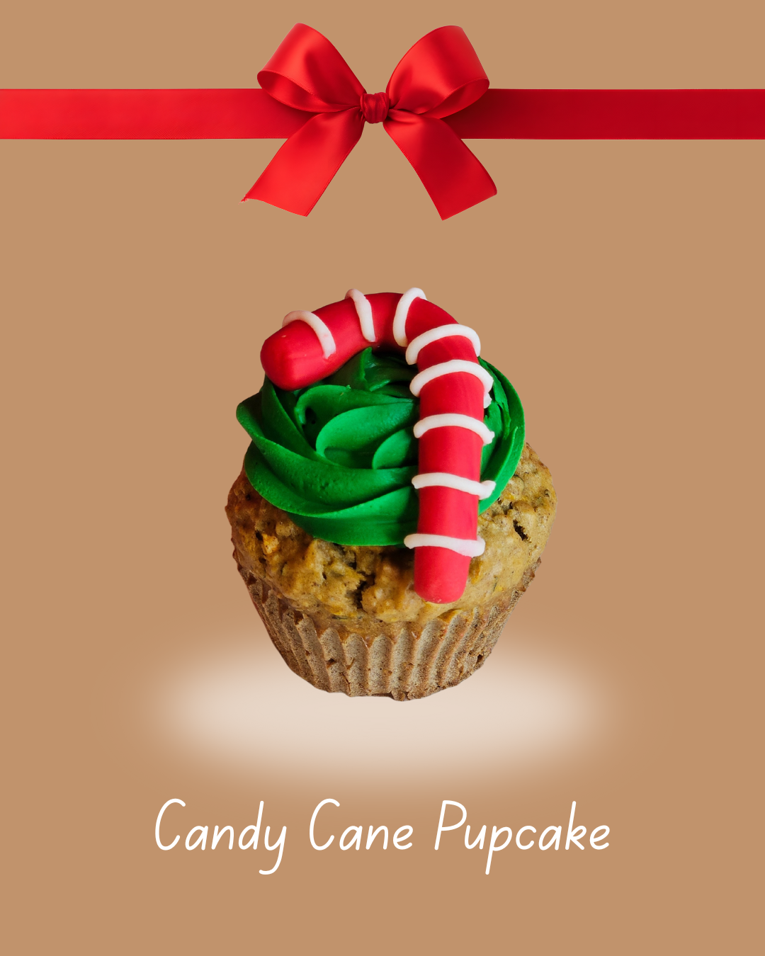 Oatmeal Christmas Pupcakes.