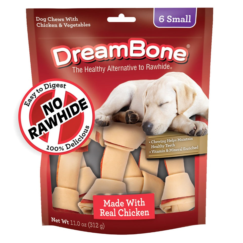 DreamBone Chicken Classic Small Bone Chews 6 Count