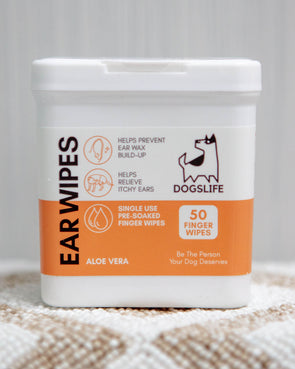 Dogslife Ear Cleaning Finger Wipes for Dogs