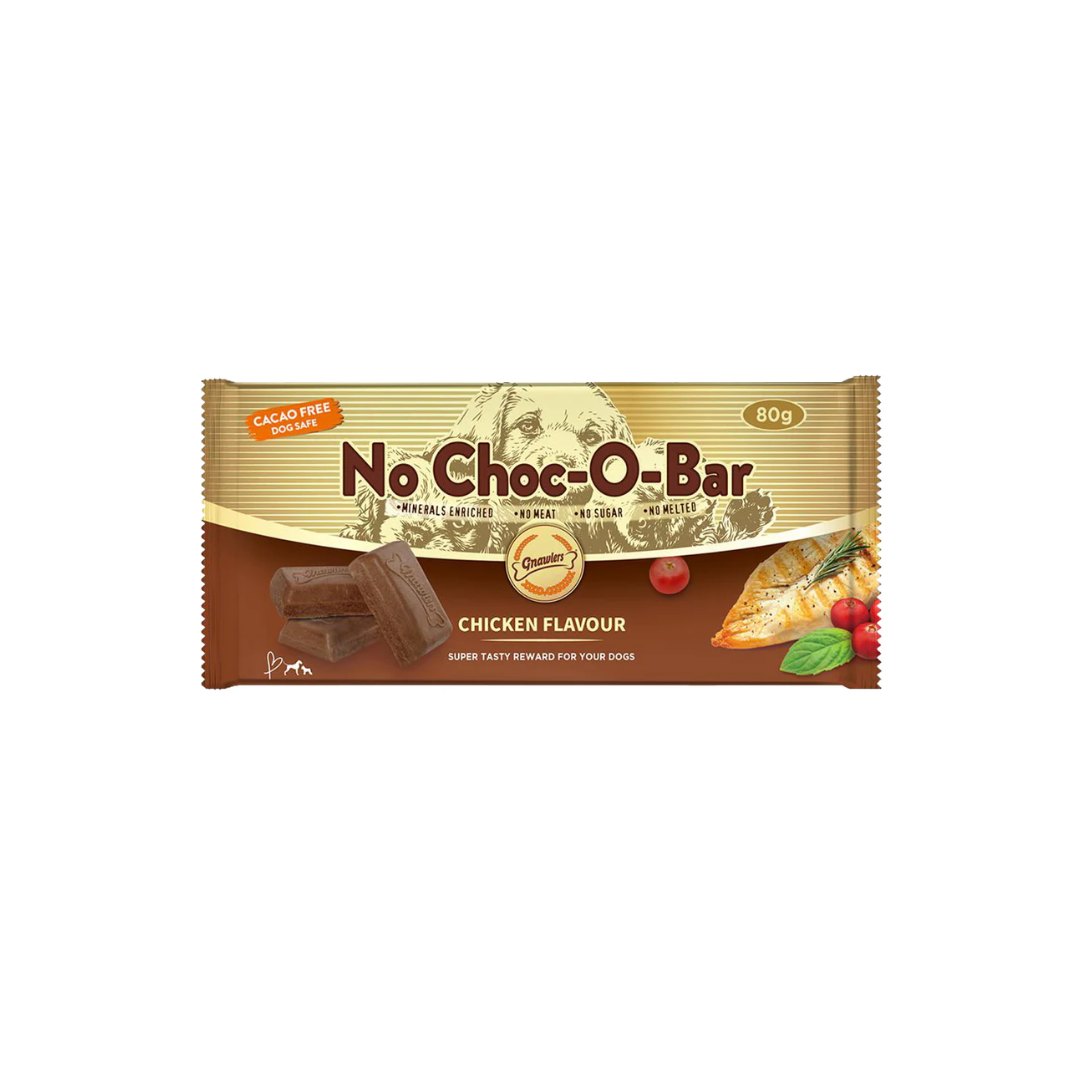 Gnawlers Chicken Flavor No Choc O Bar Dog Treats