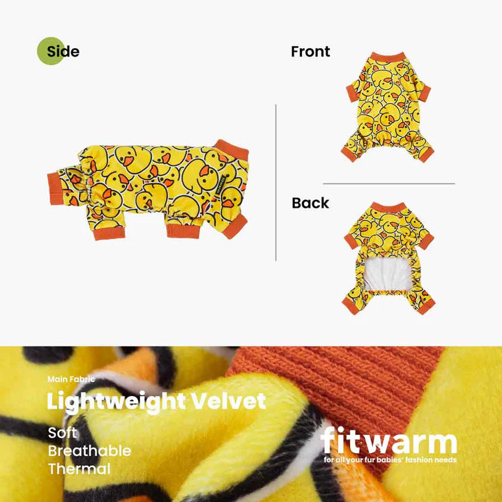 Fitwarm Rubber Duck Pajamas