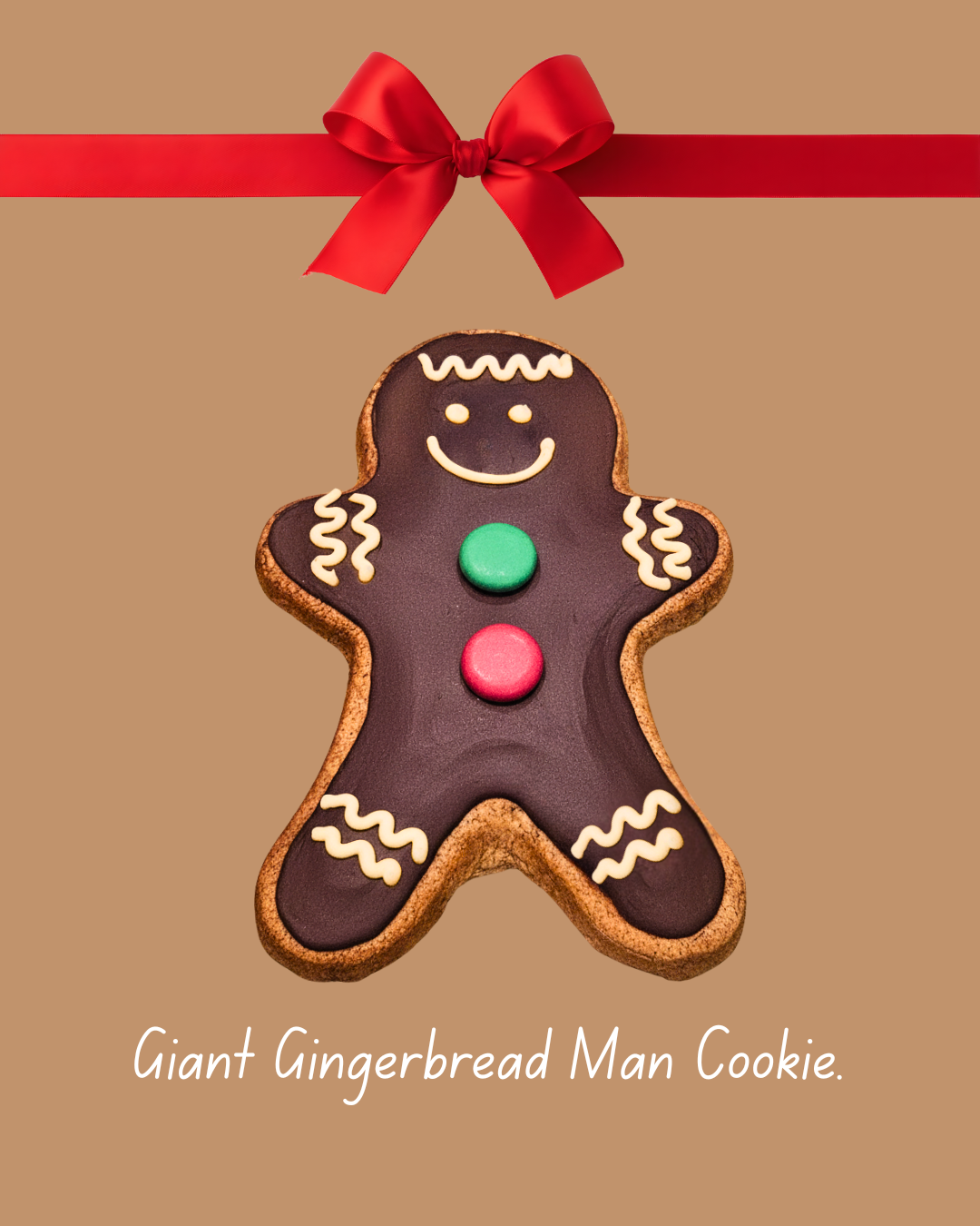 Oatmeal Giant Gingerbread Man Cookie
