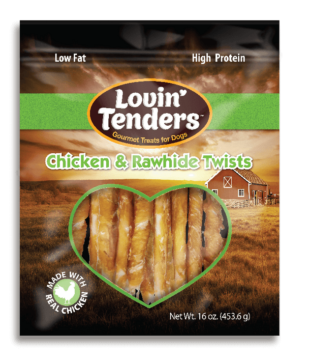 Lovin' Tenders 5" Chicken & Rawhide Twists