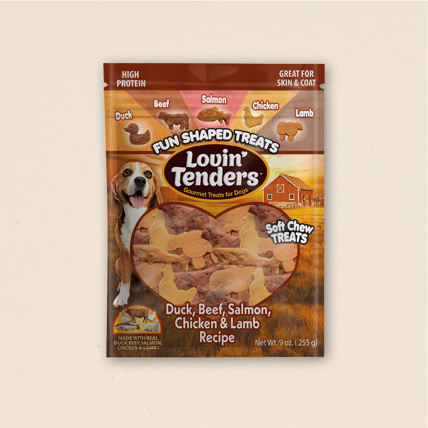 Lovin Tenders Animal Fun Treats – High Protein Soft Chew