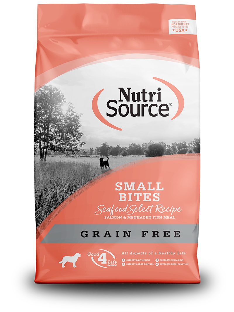 NutriSource Grain Free Small Bites Seafood Select Recipe
