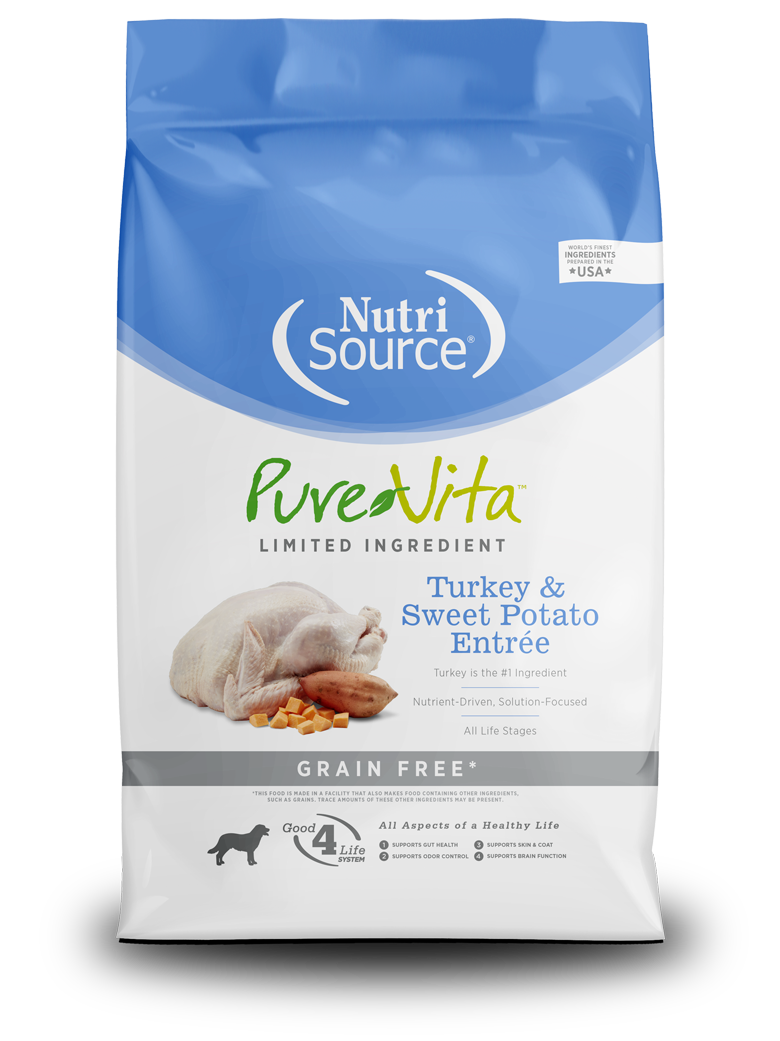 NutriSource PureVita Turkey & Sweet Potato Entrée