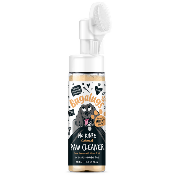 Bugalugs Oatmeal No-Rinse Paw Cleaner for Dogs & Cats