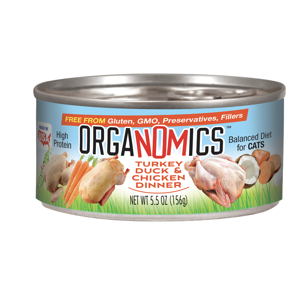 Organomics Turkey Duck & Chicken Dinner for Cats