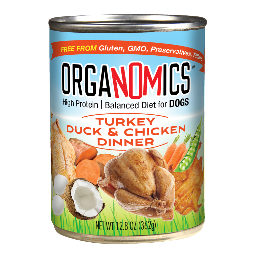 Organomics Turkey Duck & Chicken Dinner for Dogs