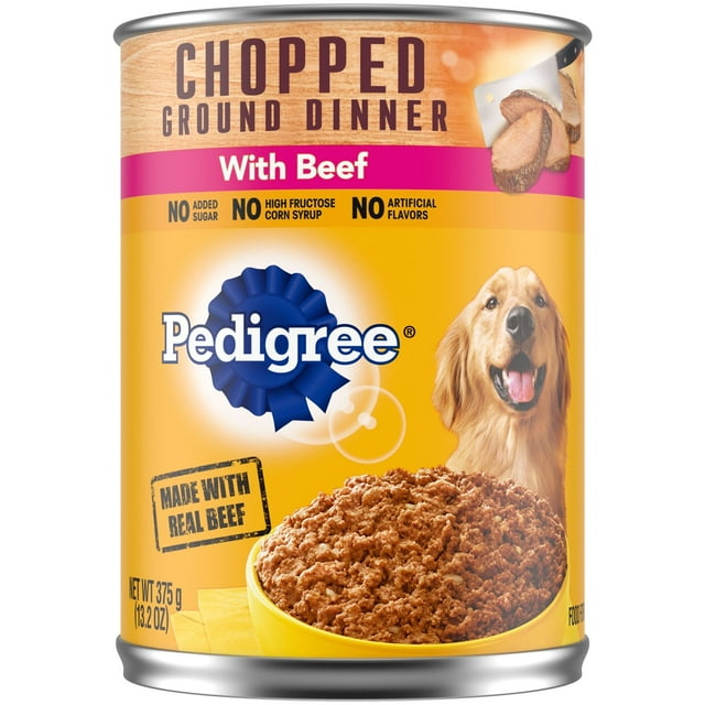 PEDIGREE® Chopped Ground Dinner with Beef Wet Dog Food