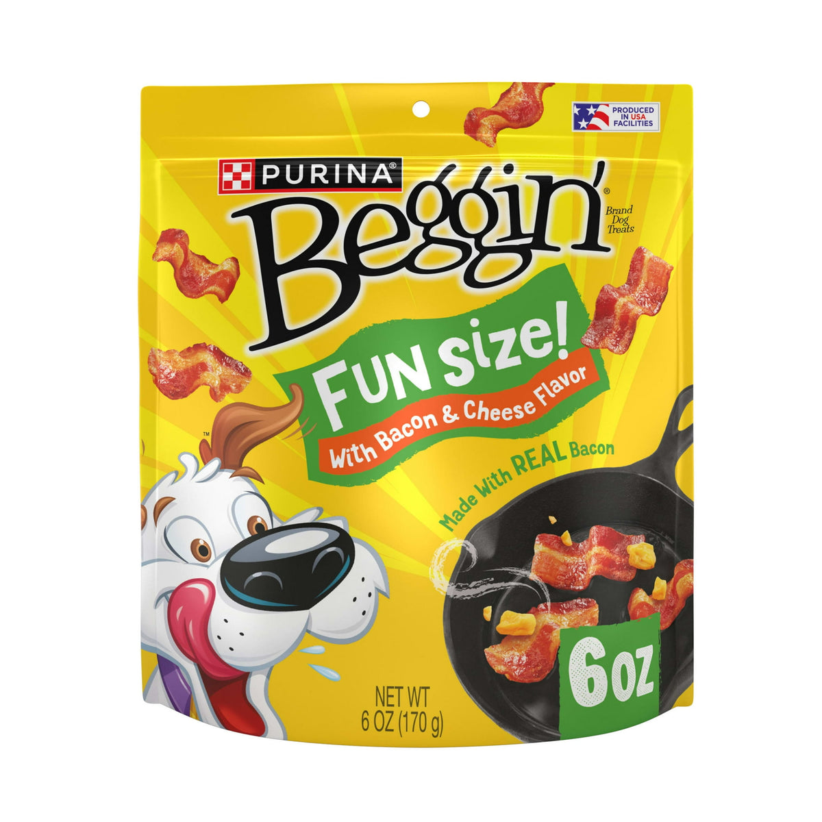 Purina Beggin’ Fun Size Dog Treats with Bacon & Cheese Flavor