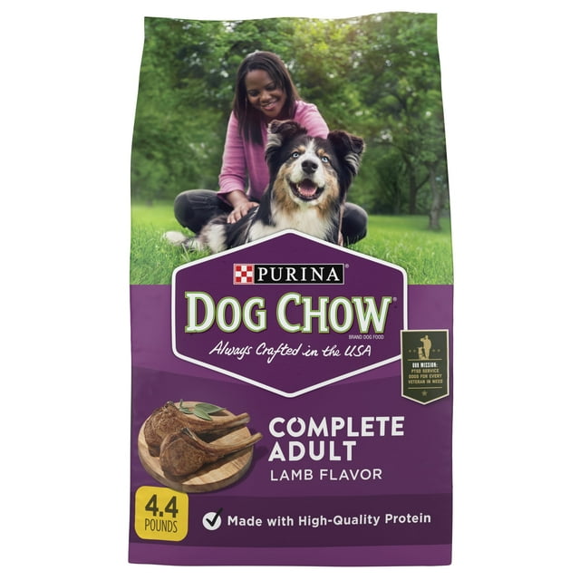 Purina Dog Chow Complete Adult Dry Dog Food, High Protein Real Lamb
