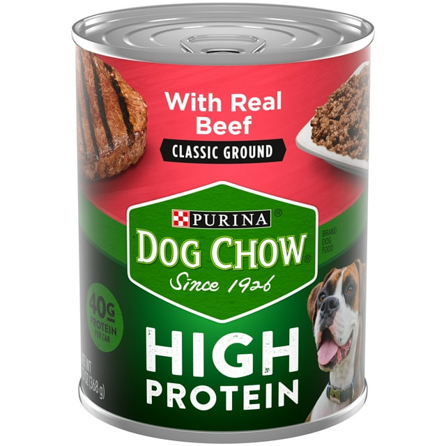 Purina Dog Chow High Protein Wet Dog Food With Real Beef