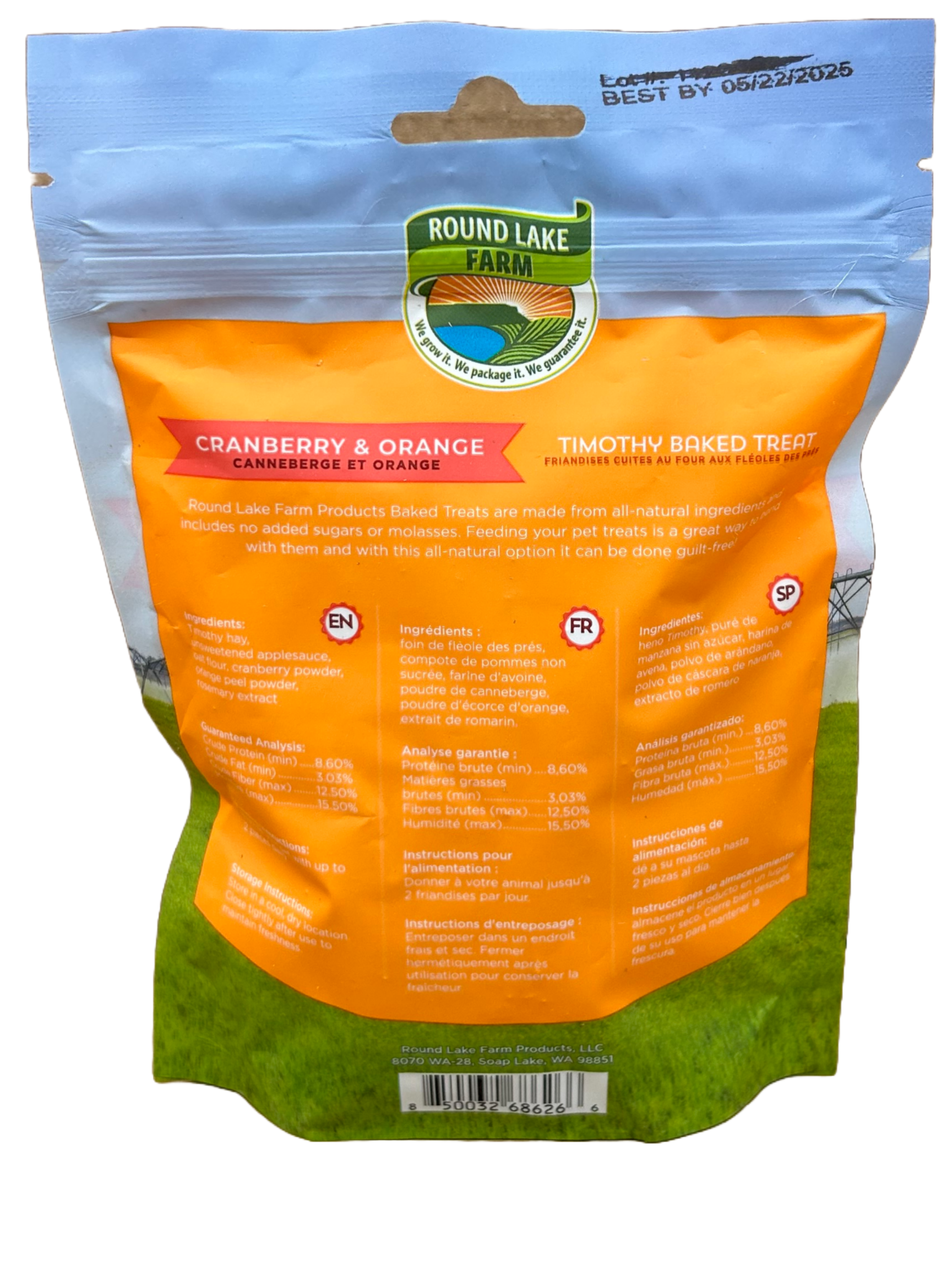 Round Lake Farm Cranberry & Orange Baked Treat