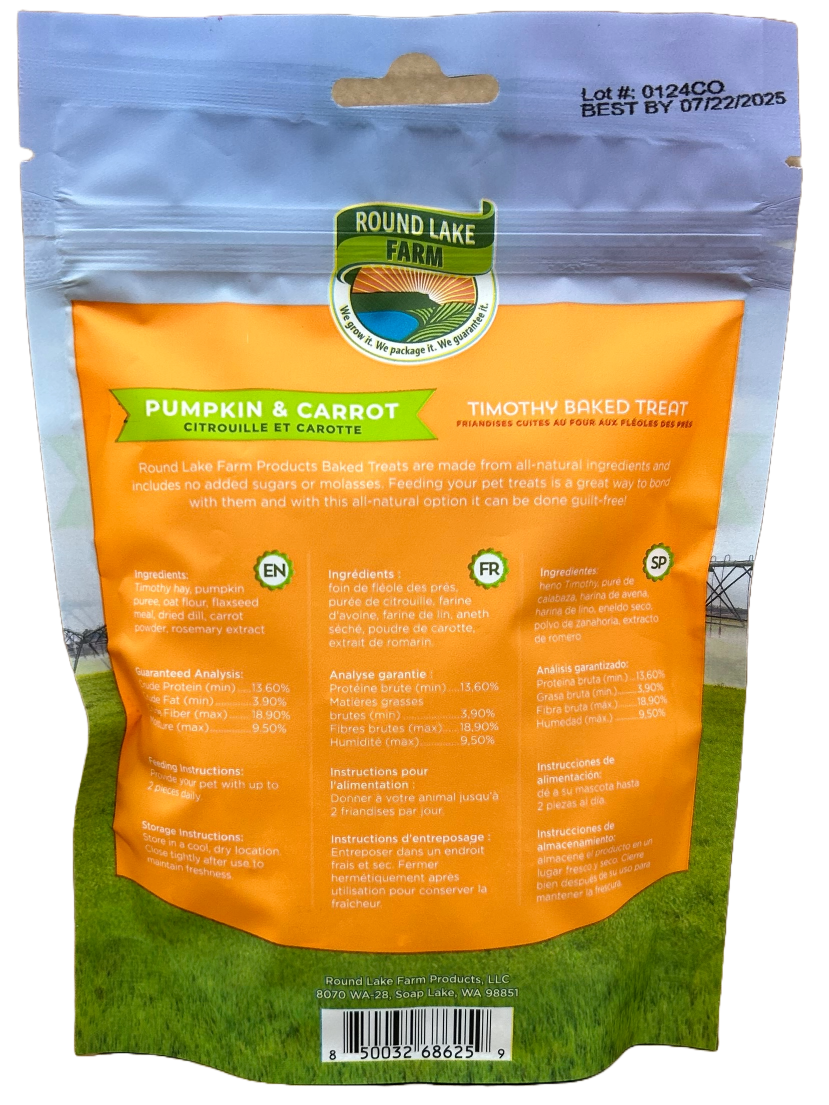 Round Lake Farm Carrot & Pumpkin Baked Treat