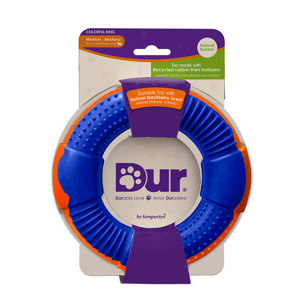 DUR DOG TOY RECYCLED BALLOON RING MEDIUM