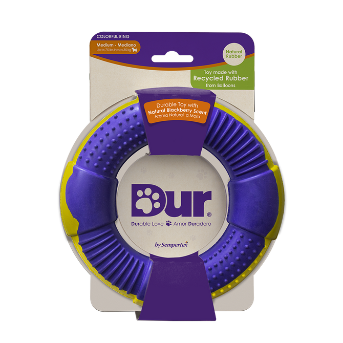 DUR DOG TOY RECYCLED BALLOON RING MEDIUM