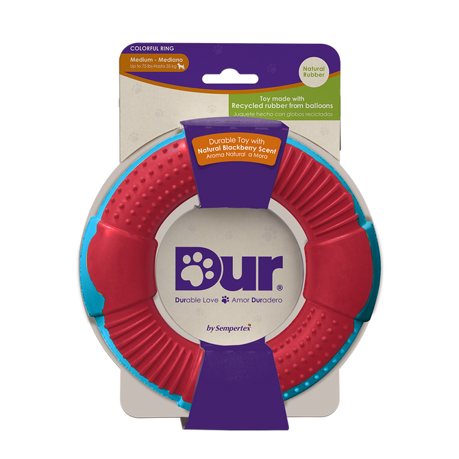 DUR DOG TOY RECYCLED BALLOON RING MEDIUM
