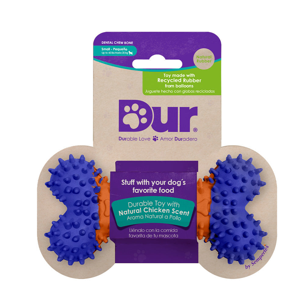 DUR RECYCLED BALLOON BONE DOG TOY SMALL