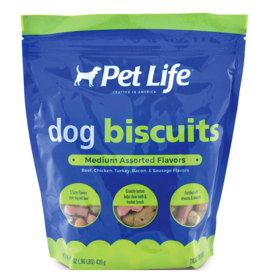 Pet Life Medium Assorted Flavors Dog Biscuits
