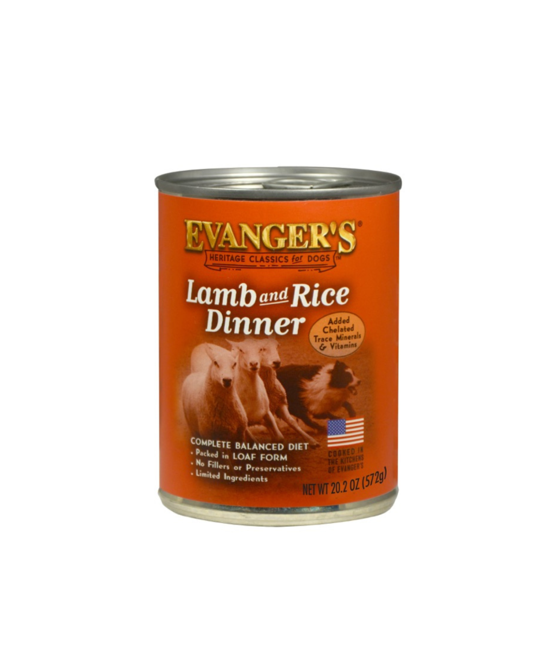 Evangers Heritage Classic Lamb & Rice Dinner For Dogs