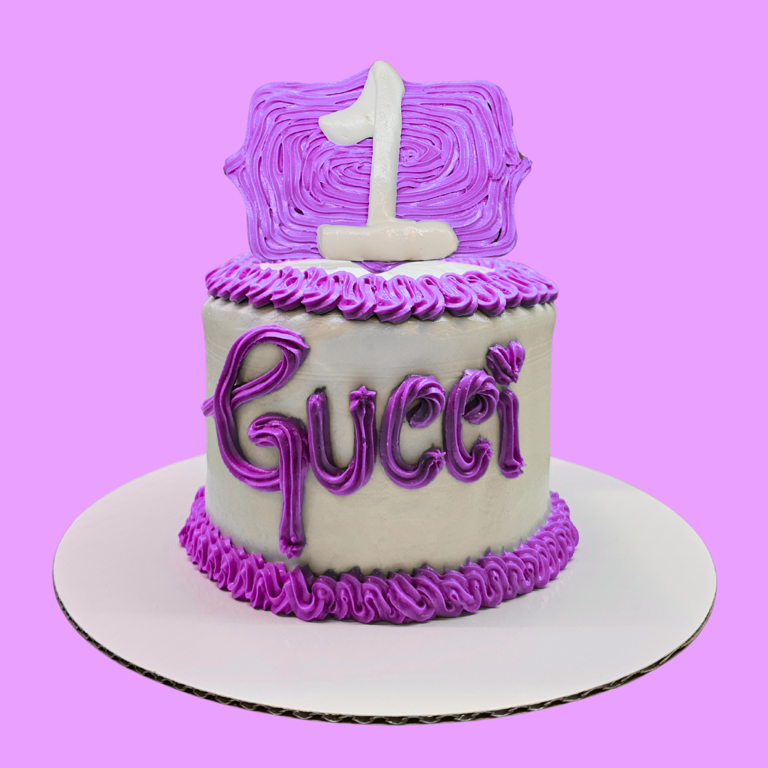 Dog Birthday Cake with Icing Cookie