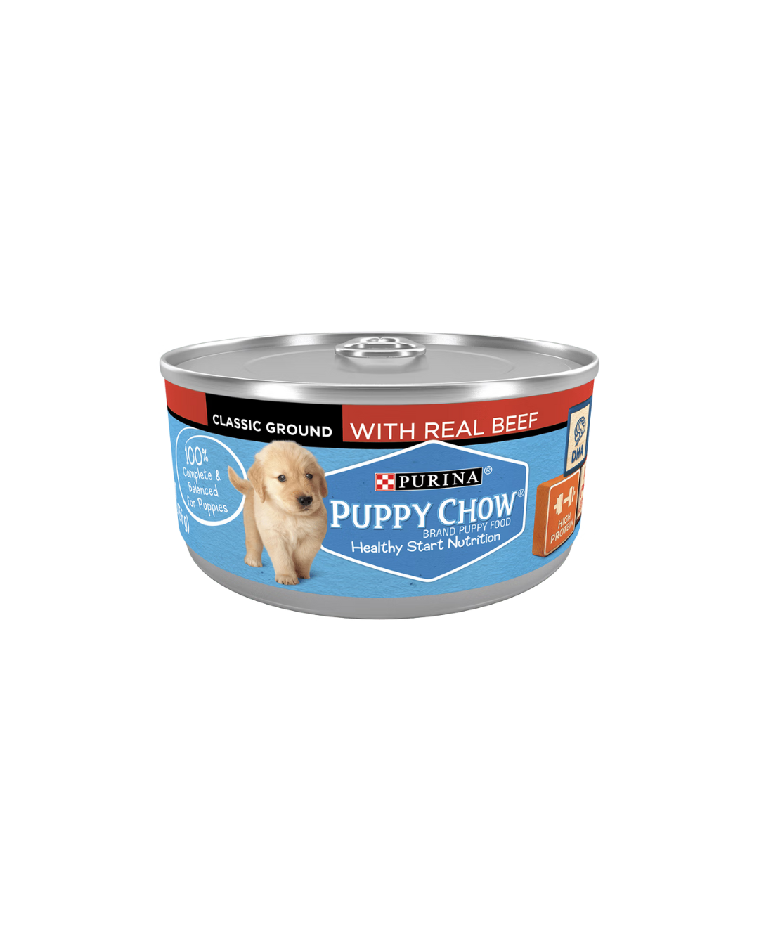 Purina Puppy Chow Wet Canned Puppy Food with Real Beef