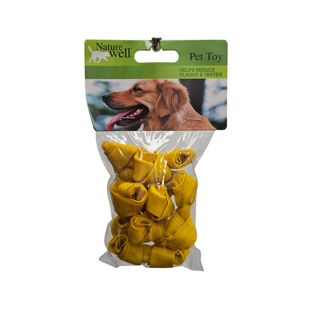 Nature Well 2" Knotted Rawhide Bones