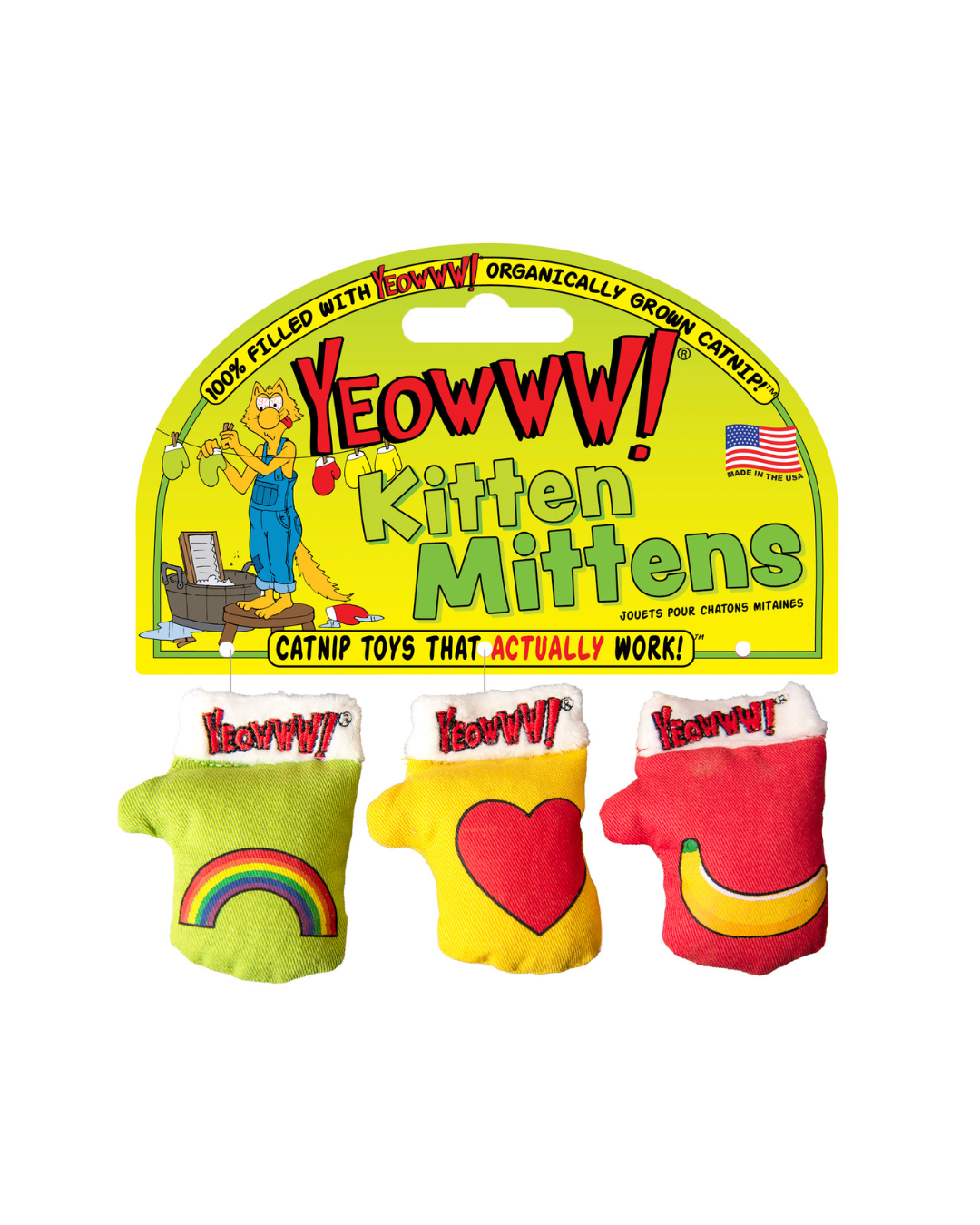 Yeowww! Kitten Mittens 3-pack